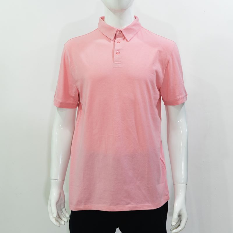 Pink Fashion Custom Embroidery Top Mens High Quality Cotton Polo Shirt