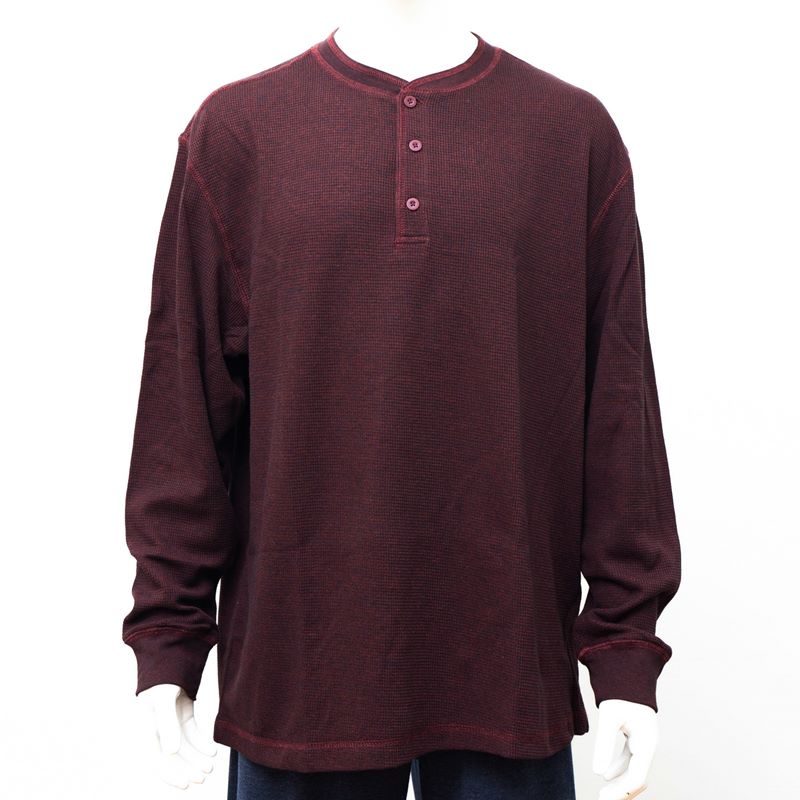 Mens Round Neck Waffle Long Shirts