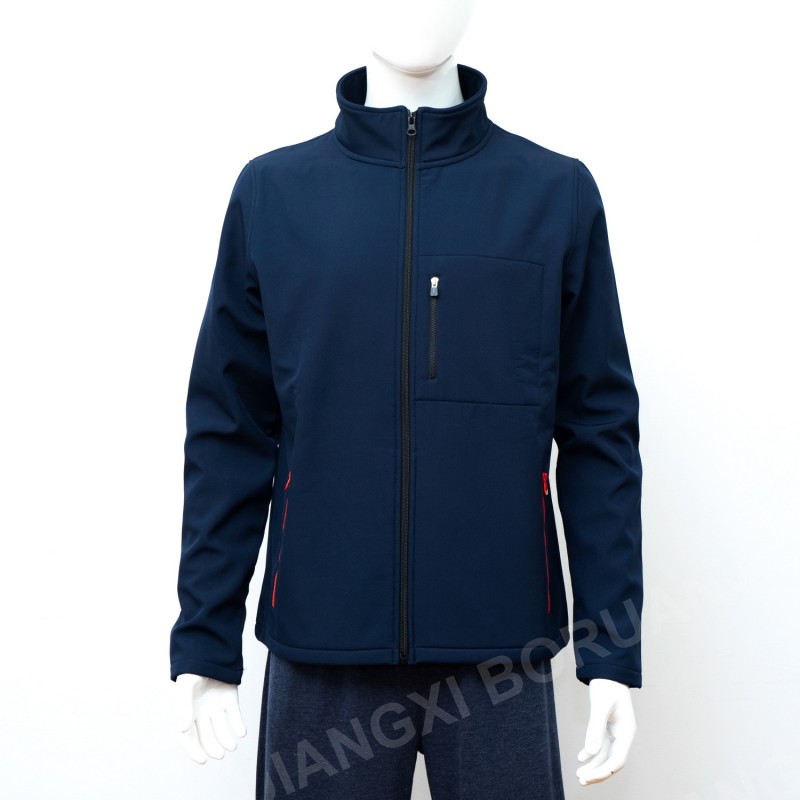 Navy Waterproof Woven Outdoor Coat Fashion Sweater Mens High QualityJacket