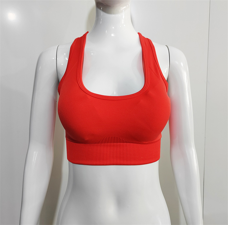 Red Yoga vest Wholesale Womens Fitness Clothes